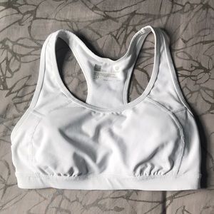 White medium sports bra